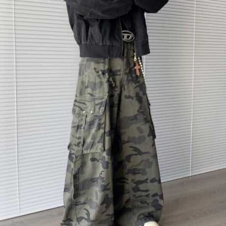 秋冬ボトムス ズボン パンツ カーゴパンツ  ワイドパンツ  メンズ32