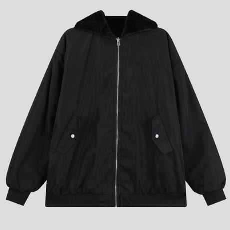 メンズ トップス ジャケット 中綿 アウター フード付き 起毛 両面 リバーシブル #35
