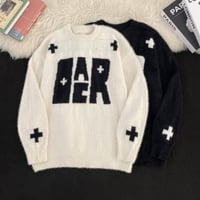 トップス ニット セーター クルーネック ファブリック メンズ 秋冬15