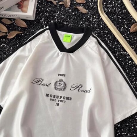 アメリカンレトロ風 Tシャツ 半袖 Ｖネック メンズトップス6