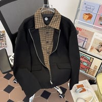 秋冬トップス メンズ ジャケット レイヤード アウター21