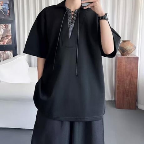 トップス メンズ Tシャツ 半袖 ブラウス ポロシャツ レイヤード10