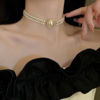 レディース 飾り ネックレス アクセサリー チョーカー 真珠