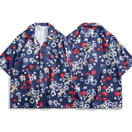 アロハシャツ カジュアルシャツ 半袖 夏 花柄 メンズトップス18
