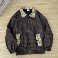 トップス メンズ ジャケット アウター  チェック柄　レトロ  ライダースジャケット7