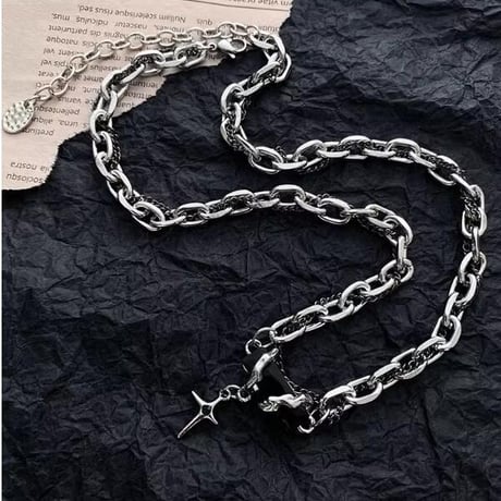 メンズ ネックレス アクセサリー 星 ファッション