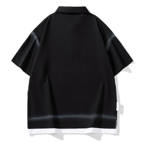 トップス Tシャツ 半袖 ブラウス ポロシャツ レイヤード #38
