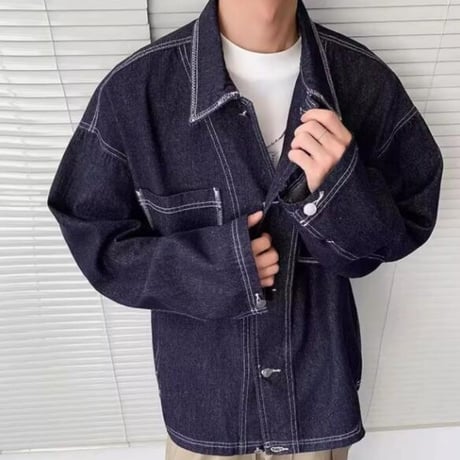 秋冬トップス メンズ  アウター  デニム ジャケット Gジャン17