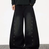秋冬ボトムス ズボン パンツ メンズ ワイドパンツ デニム ジーンズ33