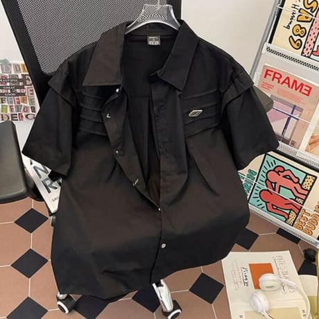 トップス メンズ シャツ 半袖 カジュアルシャツ #17