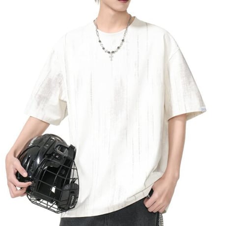 トップス Tシャツ 半袖 ブラウス クルーネック プリント #40