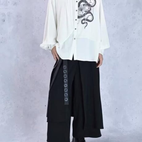 メンズ ボトムス ズボン パンツ ワイドパンツ  暗黒系23