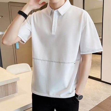 Tシャツ ポロシャツ 半袖 ブラウス ポロシャツ メンズ35