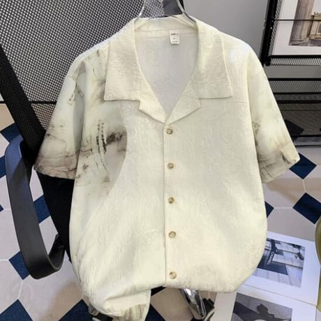 アロハシャツ カジュアルシャツ 半袖 夏 切り替え メンズトップス15