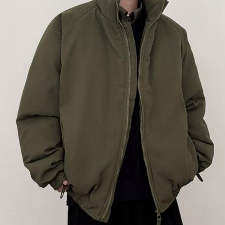 秋冬トップス メンズ ジャケット アウター 中綿 防寒 ジップアップ25