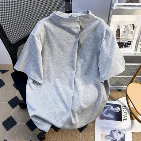トップス メンズ Tシャツ 半袖 アメカジ 立ち襟 #14