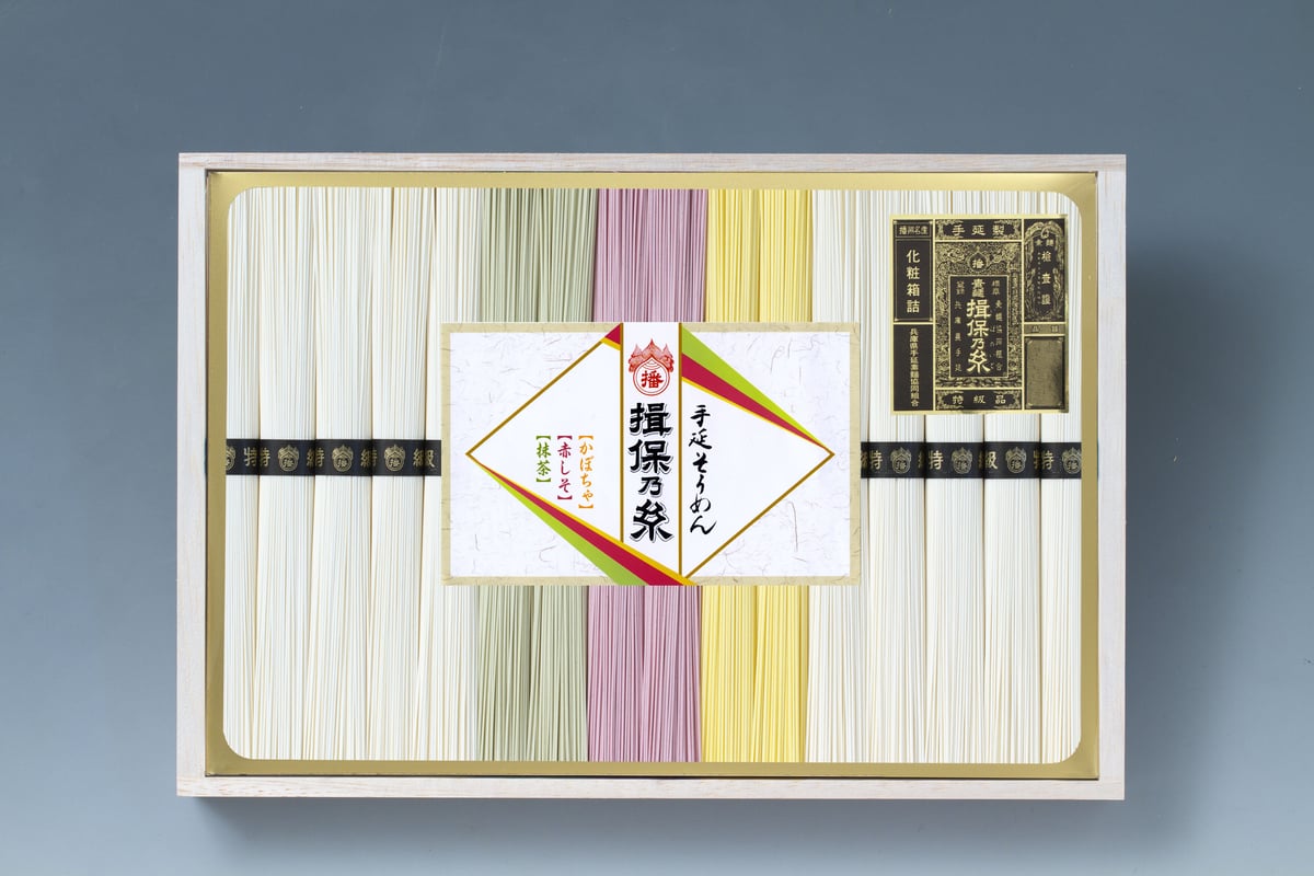色麺詰め合わせ 800g(50g×16束) 木箱 KT30 | そうめん喜多村オンライン