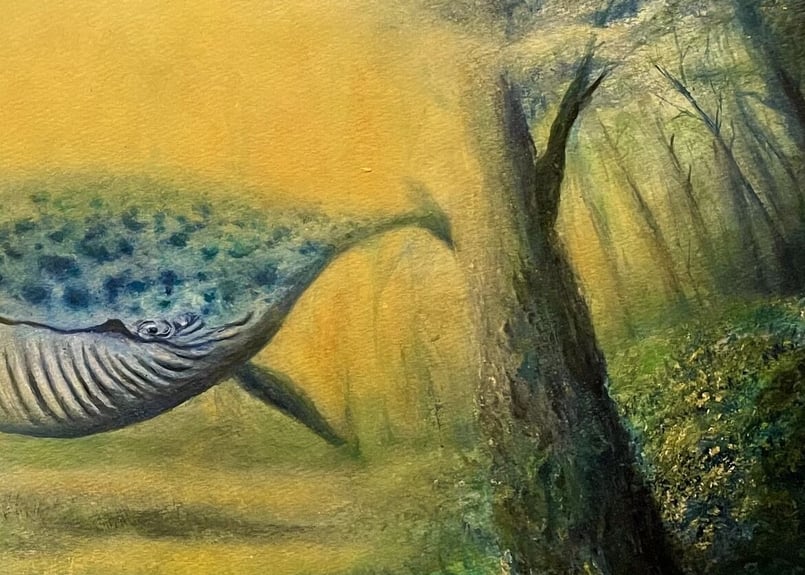 鯨オリジナル絵画