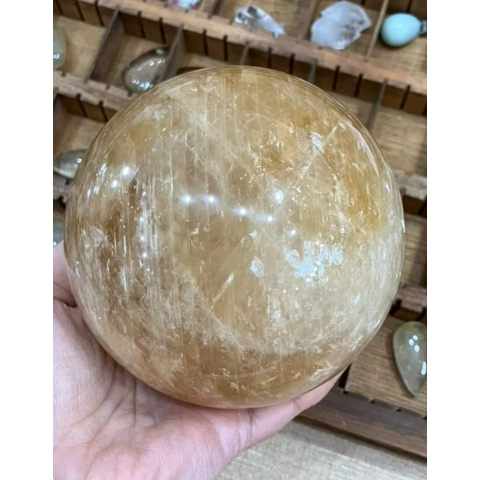 ゴールデンカルサイト 丸玉 直径10㎝ | 神仏と暮らす「あん・はな」