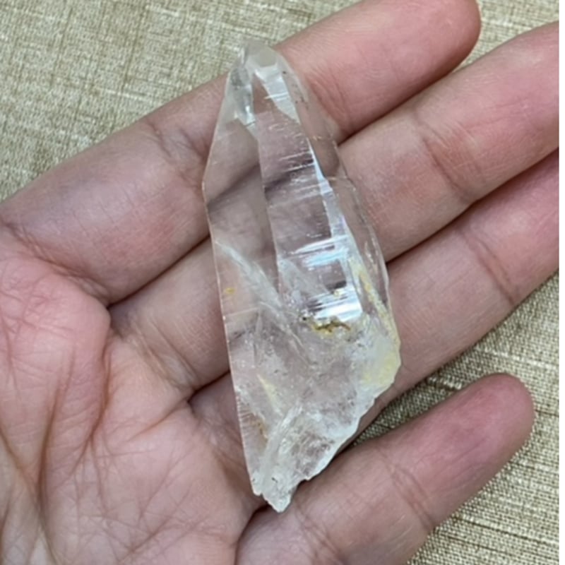 パワーストーン　天然石　ポイント　レムリアンクォーツ　129g　No804 レムリアン水晶 ポイント 】 クォーツ quartz 天然石 万能石