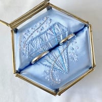 リングピロー№002 クリスタルブルー