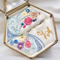 オーダーメイド 刺繍リングピロー