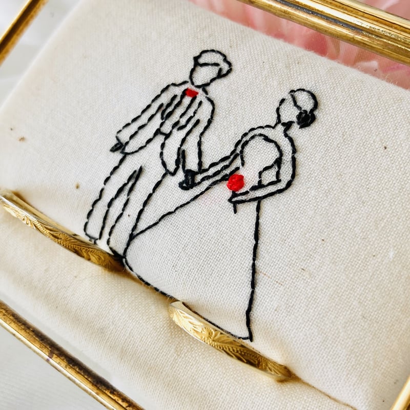 リングピロー№030 ナチュラルシリーズ - 寄り添い - | ネルネルテルネ