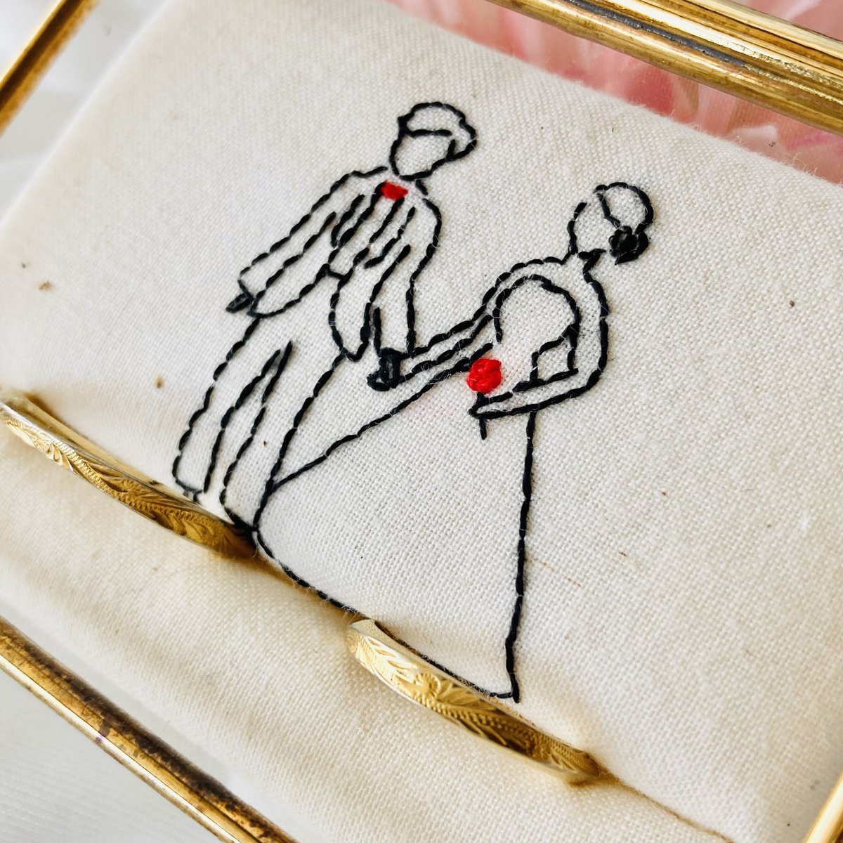 リングピロー№030 ナチュラルシリーズ - 寄り添い - | ネルネルテルネ