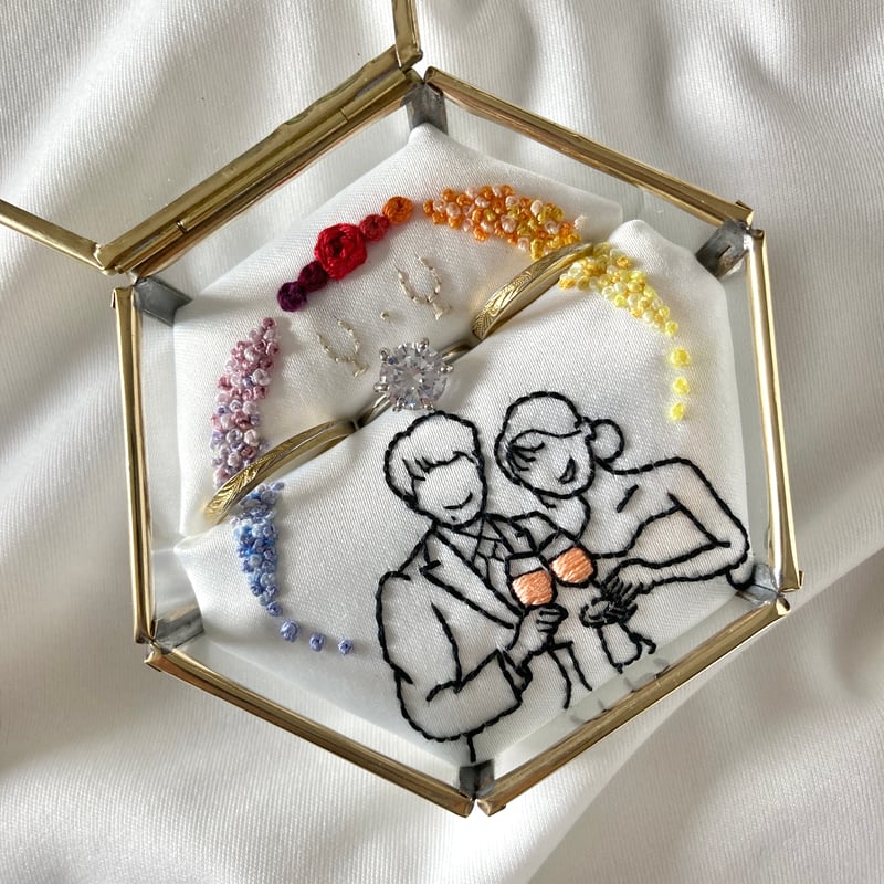 オーダーメイド 刺繍リングピロー | ネルネルテルネ