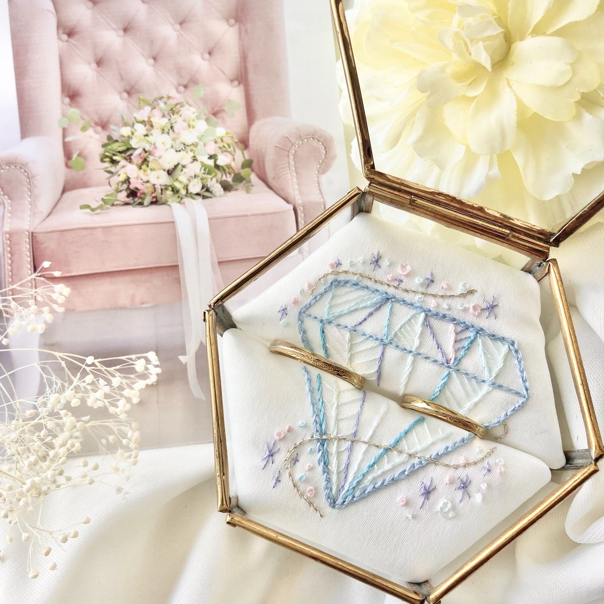 リングピロー№040 クリスタルホワイト | ネルネルテルネ