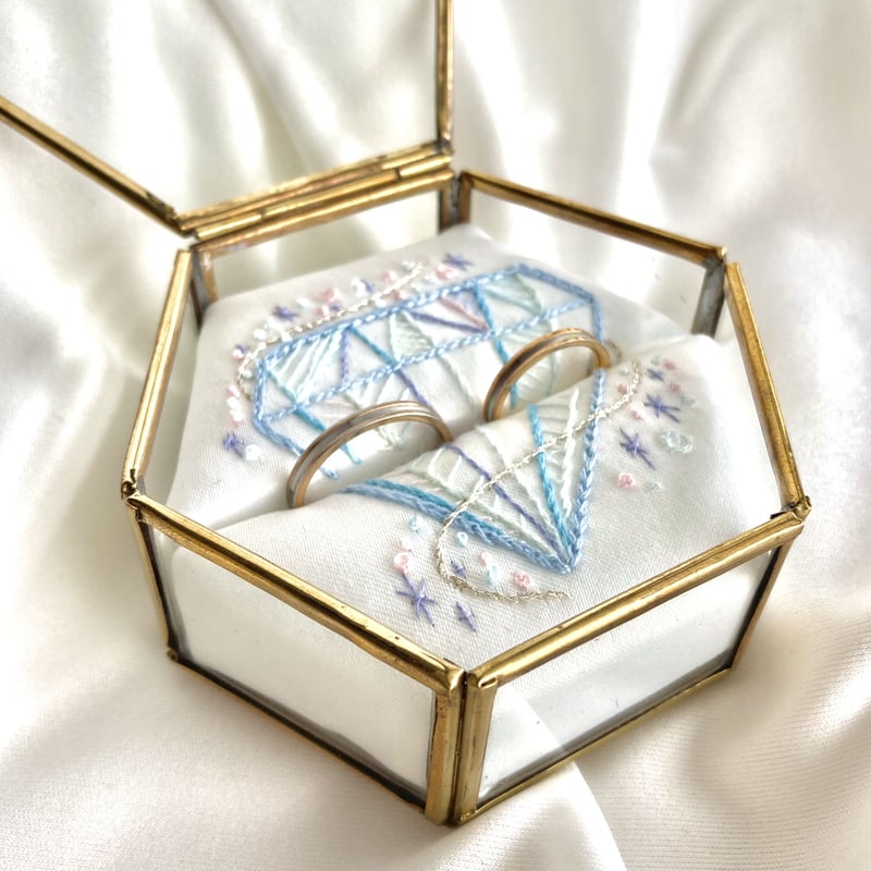 リングピロー№040 クリスタルホワイト | ネルネルテルネ