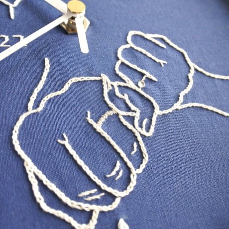 プロポーズ刺繍時計 〜Pair ring〜