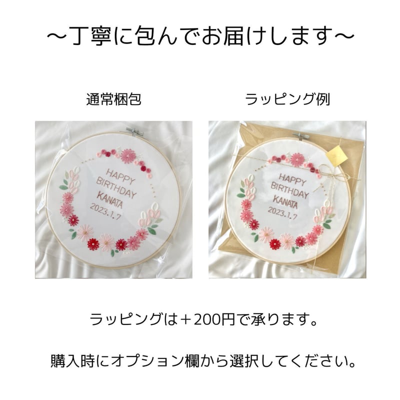 ウェルカムボード承ります(^-^) （手刺繍のお花で彩る ウェルカム 