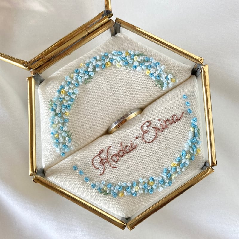 オーダーメイド 刺繍リングピロー | ネルネルテルネ