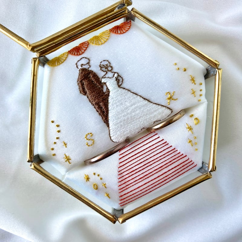 オーダーメイド 刺繍リングピロー | ネルネルテルネ