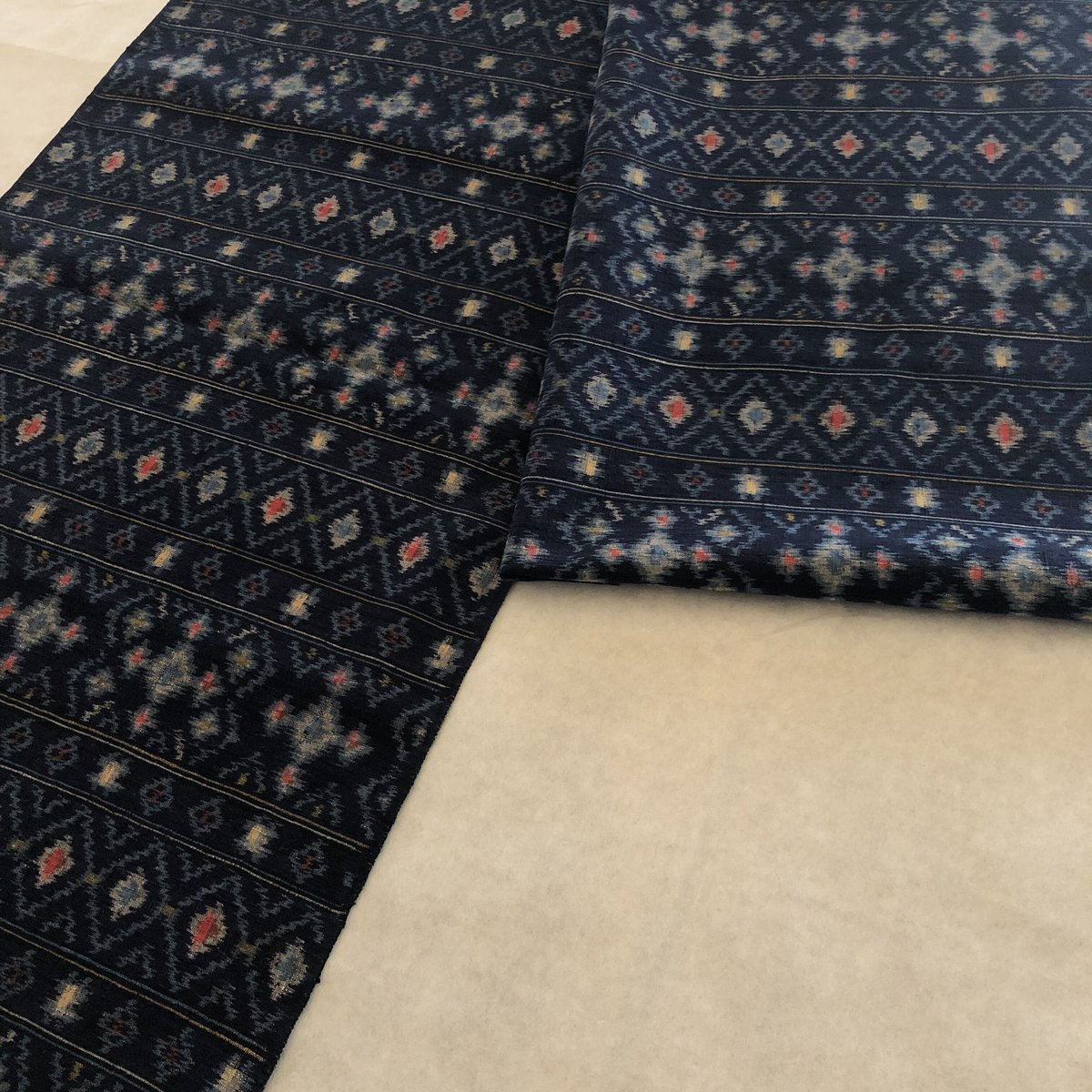 新潟県 越後繭布】 紬 着尺 草木染 越後繭布 林宗平氏作 | 大嶋屋