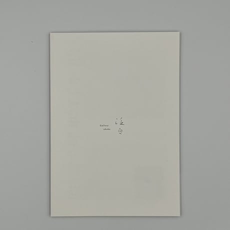 岩田圭介《白い》展 冊子『 exhibition.vol.4 白い』
