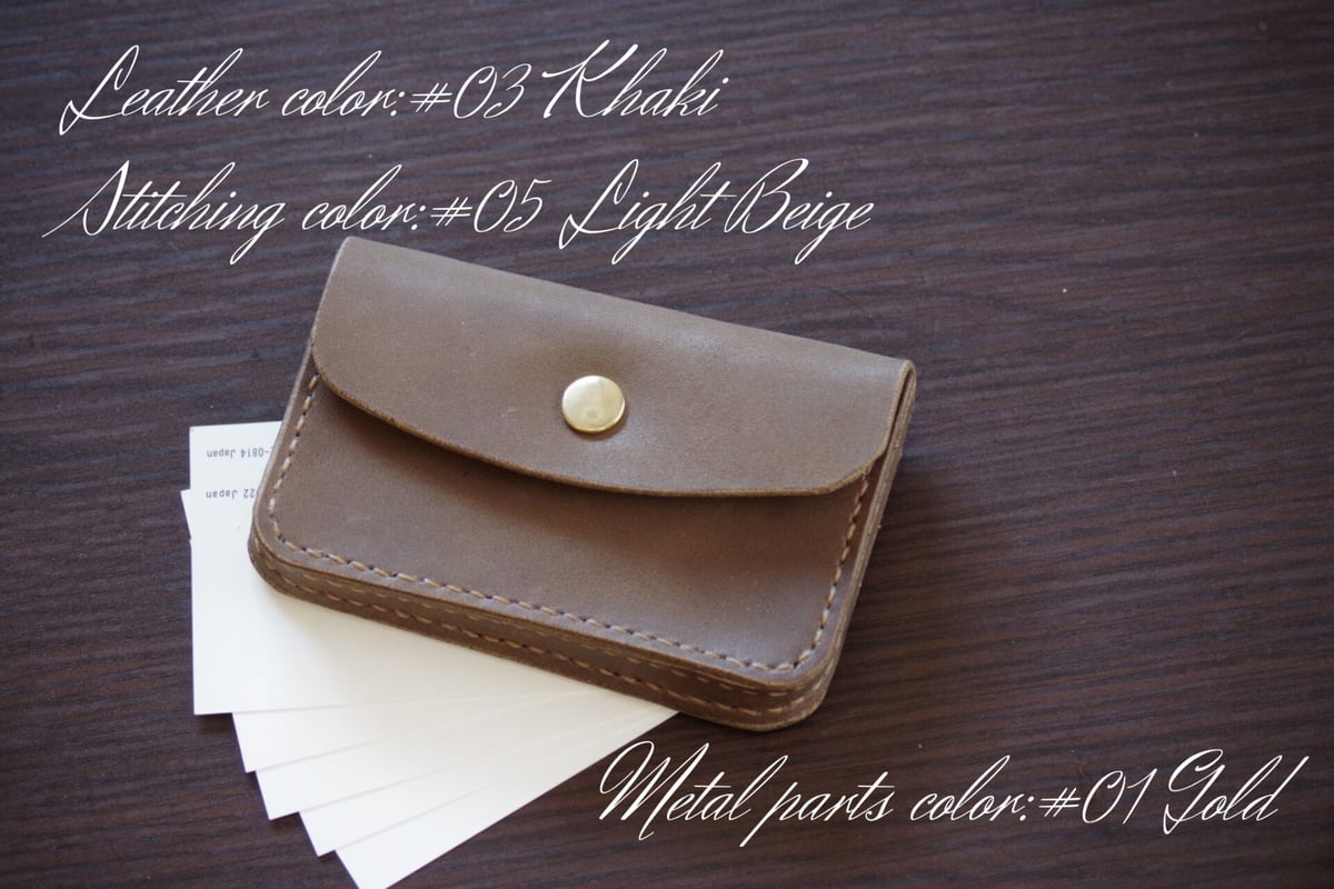 ボックス型名刺入れ】 名刺入れ 革小物 ハンドメイド 手作り メンズ