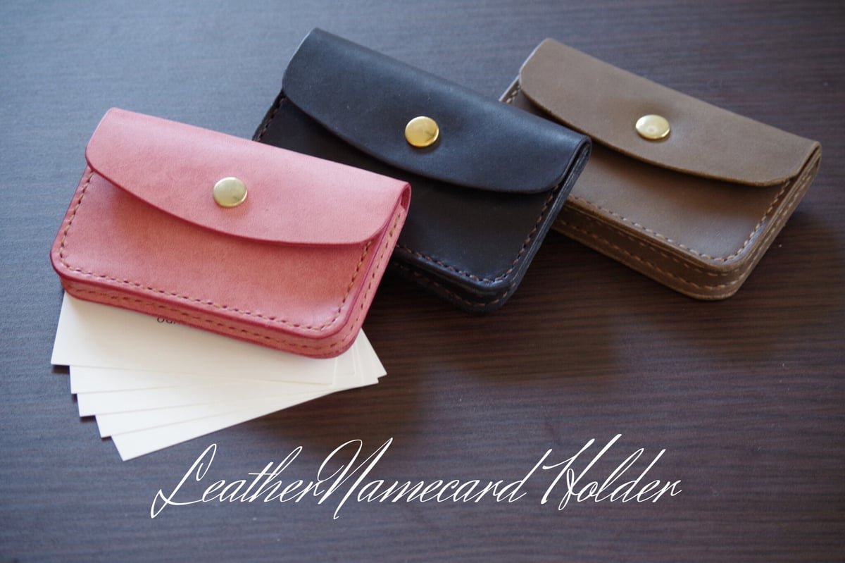 ボックス型名刺入れ】 名刺入れ 革小物 ハンドメイド 手作り ボックス型名刺入れ】 名刺入れ 革小物 ハンドメイド 手作り
