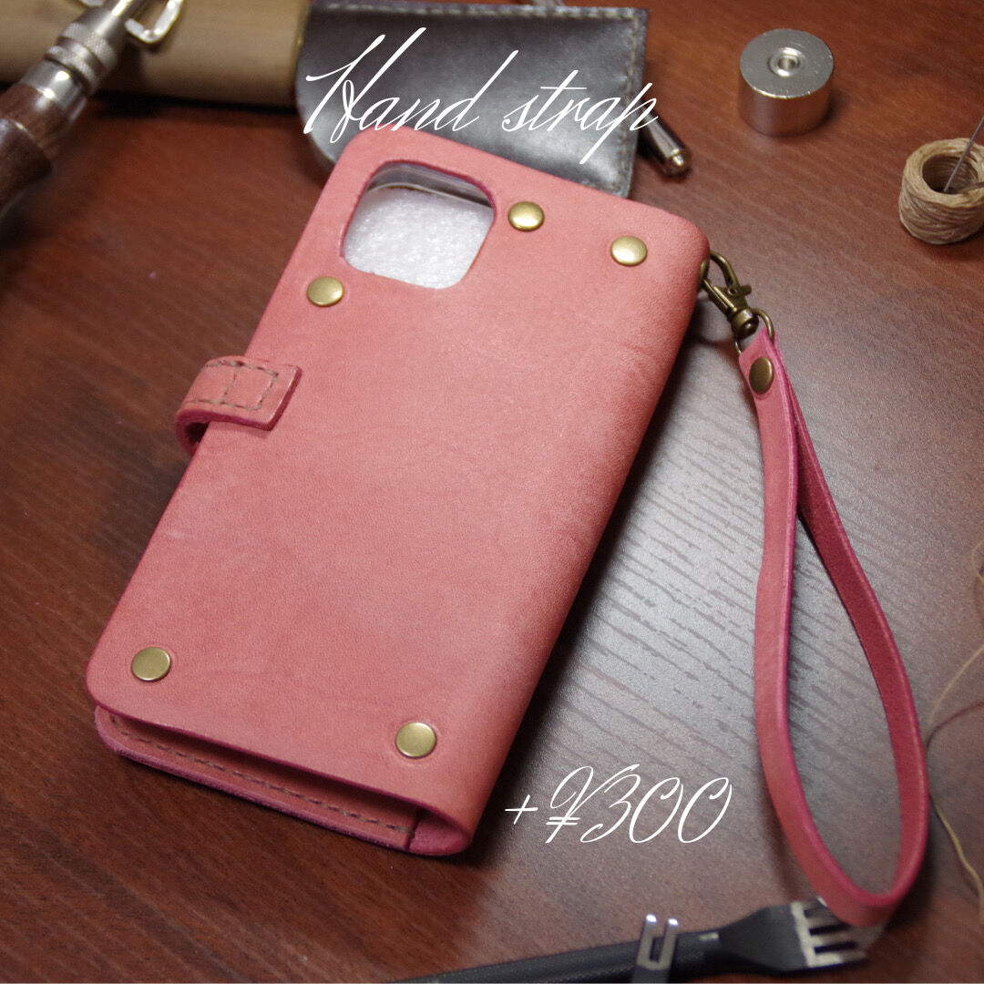 スマホケース】 iphone 手帳型 全機種対応 革小物 ハンドメイド 手作り
