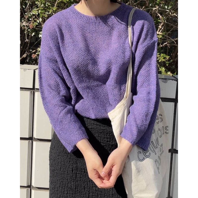 purple sheer knit | somom & co