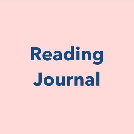 Reading Journal  :  blue-pink