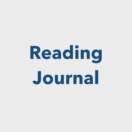 Reading Journal  :  blue-gray