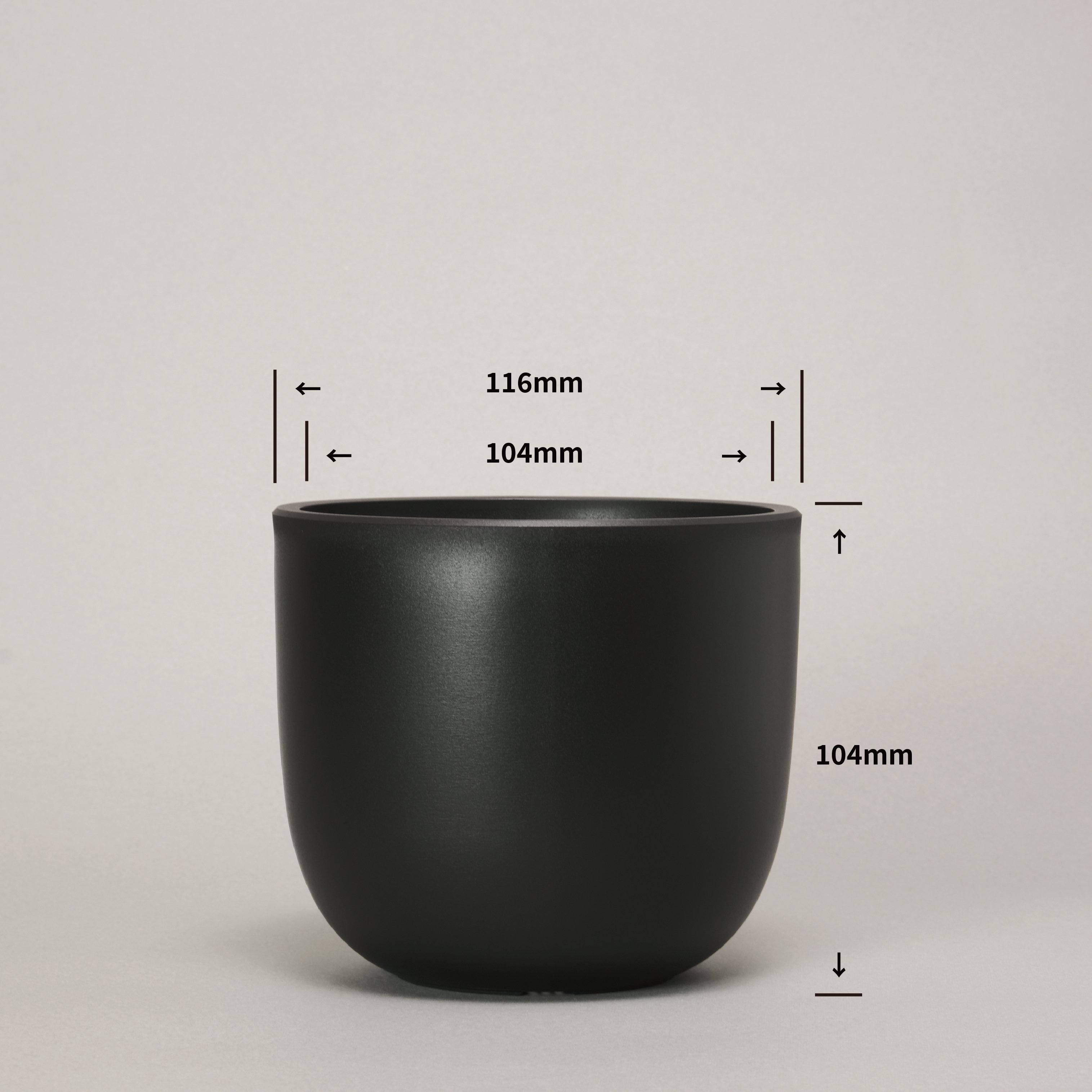 PlasticPot BowlLong Size6 | Maceta