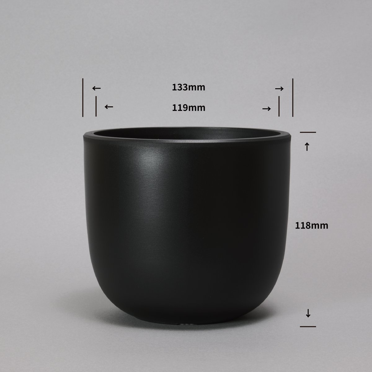 PlasticPot BowlLong Size7 | Maceta