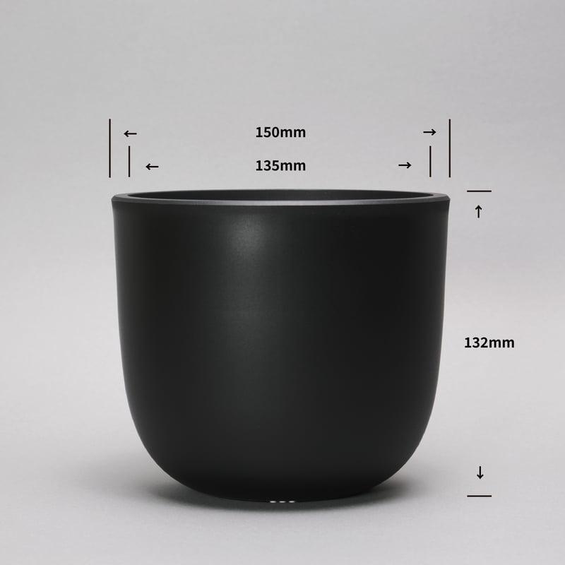 PlasticPot BowlLong Size8 | Maceta