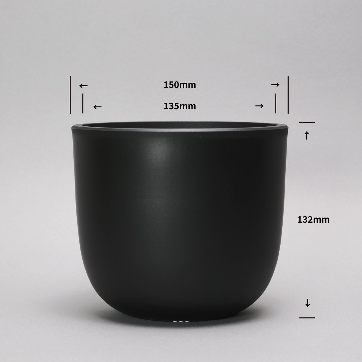 PlasticPot BowlLong Size8 | Maceta