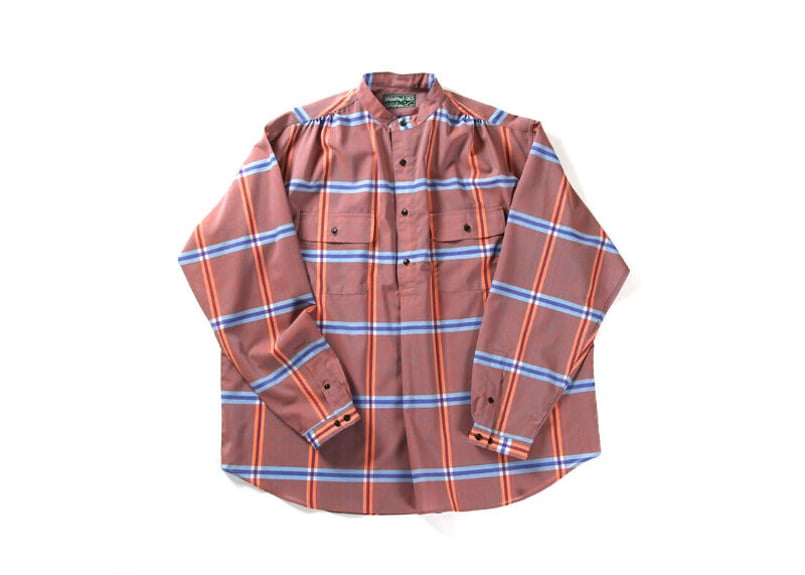 BROWN by 2-tacs】Stand collar / Blue&Orange | Y...