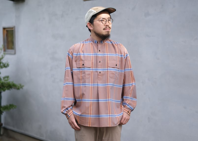 BROWN by 2-tacs】Stand collar / Blue&Orange | Y...