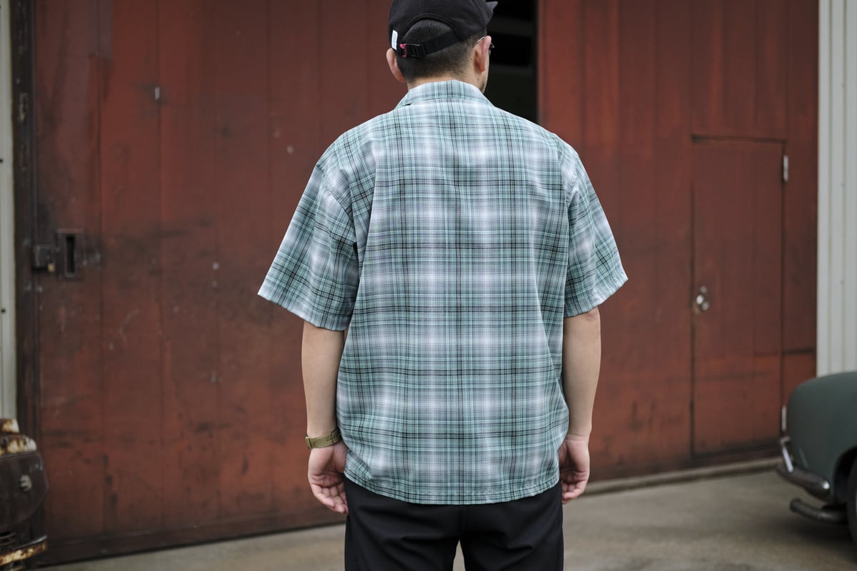 【BROWN by 2-tacs】Open Collar / Mint blue | YAMA...